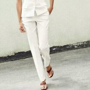 NWT ZARA FLARED PANTS ECRU